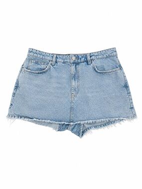 ZARA Skort Denim XXL Coastal Cowgirl Festival Staple Piece Cotton